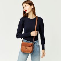 Tan Faux Leather Cross Over Body Bag Winter 2017