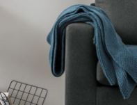 Blue Knitted Throw £29